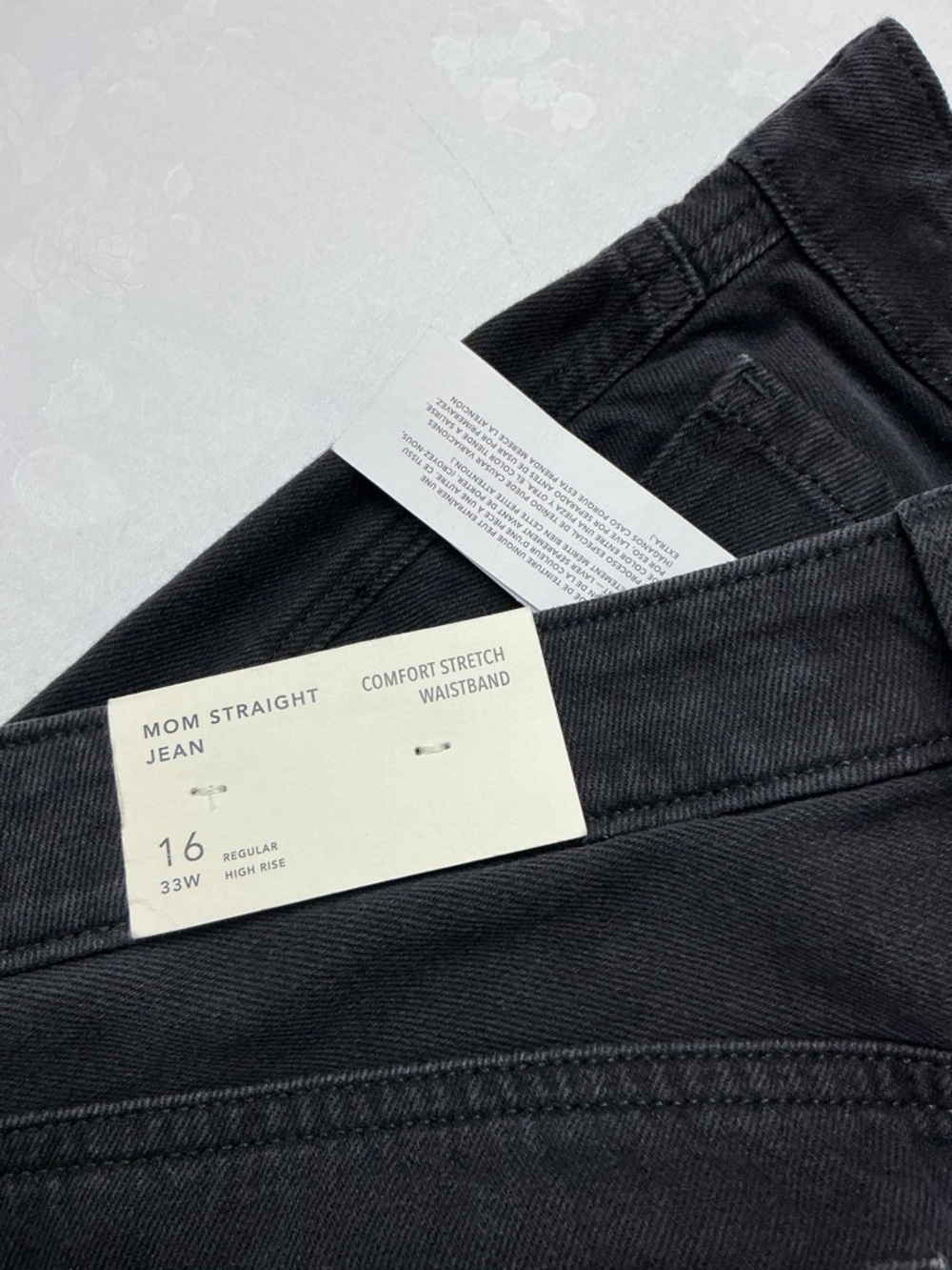 American Eagle Outfitters mom Straight Black Distressed Jeans - Picture 5 of 6